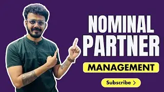 Nominal Partner | Types of Partners | Forms of Business Org | Business Study | Part 3 | हिंदी में