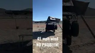 45 MPH WINDS CAN CRUSH TENTS AND AWNINGS! NOT OURS!! WE AREN&rsquo;T WORRIED AT ALL! LET IT RIP!