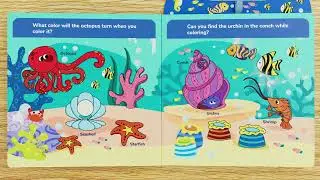 JoyCat Ocean Water Coloring Book for Toddlers 3-5 🌊 Mess-Free Reusable Magic Water Reveal Travel