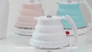 Silicone collapsible kettle with travel bag Chinese Exporters,best portable electric kettle Best Chi