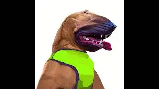 Digital Painting &ndash; Dog Warrior in Vest