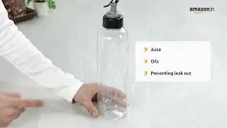 {LINK IN DESCRIPTION}Clazkit Plastic Oil Dispenser 1 Litre Cooking Oil Dispenser Bottle Oil Containr