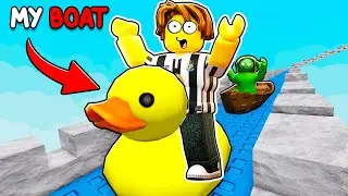 i SURVIVED Roblox sail down a river...