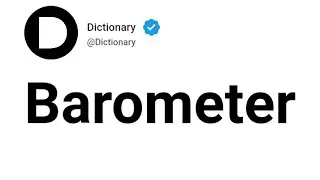 Barometer Meaning In English