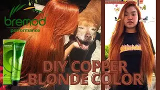 EASY DIY COPPER BLONDE HAIR COLOR USING BREMOD ORANGE COLOR | PAANO MAG KULAY NG BUHOK? |stormialena