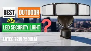 Best Outdoor LED Security Light? LUTEC 72W 7500LM Ultimate Motion Sensor Floodlight Review