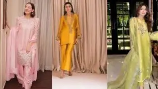 Shamoz Silk Dress Design 2026/ Eid Stylish Printed & plain Shamoz Silk Dress Design 2026