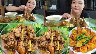 Do•bipa songe chajok 1tarik onganiko😄#Chicken spicy#Garo Mukbang