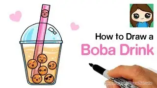 How to Draw a Boba Drink Cute and Easy
