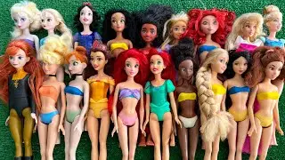 ASMR   Unboxing Mattel Disney Princess Spin & Reveal Surprise Dolls! Satisfying video   Review Toys