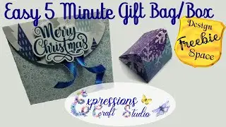 5 Minute Gift Bag Box for Design Space