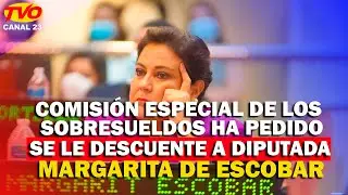 Comisi&oacute;n Especial de sobresueldos ha pedido se le descuente a diputada de ARENA Margarita Escobar