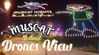 Muscat Nights Drones View|Muscat Festival 2023|Muscat|Drones View 2023|Universal music lover|Qurum