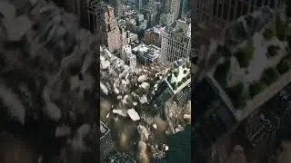 City Building EXPLODES and Collapses! 💣🏙️💥 #building #explosion #ai #destruction #aishorts #shorts