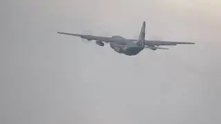 Pakistan Air Force C-130 Takeoff From Saidu Sharif Airport.