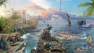 Mattepainting. Making a key visual &laquo;Pirates&raquo; for FIT (Finch Industrial Tools) calendar