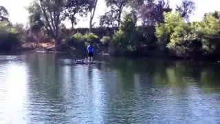 Feather-Raft: Brandon's test run on the raft.