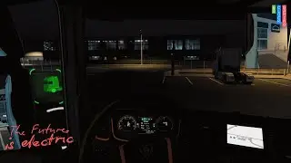 Mastering Night Driving + Parking in Euro Truck Simulator 2 mit Scania Electric | Logitech G Wheel