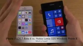 iPhone 5 iOS 7 Beta 6 vs. Nokia Lumia 520 Windows Phone 8 - Which Is Faster?