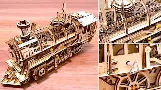 Wooden Puzzle Kit | MECHANICAL GEARS LOCOMOTIVE - Robotime