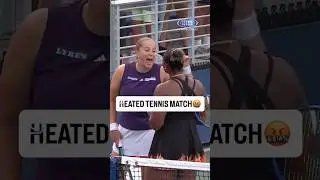 WILD tennis altercation 😡 #tennis #usopen #fight #ostapenko #townsend