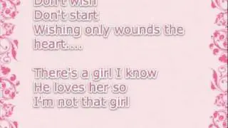 I'm Not That Girl (Reprise) - Wicked - Karaoke/Instrumental