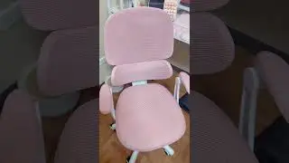 Pink Computer Chair 🎀 #pink #pinkchair #ergonomics #wfh