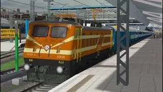 golden temple mail express arrival amritsar junction in indian train simulator