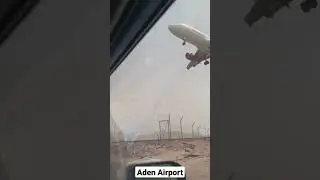 Stunning Landing  Aden Airport 💥🛬 Yemen  #viral #shorts