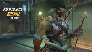#1 HANZO GETS INSANE TEAM KILL, IDDQD CARRY! - Overwatch Moments