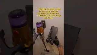 ⚡ Mounting the Dyson vacuum cleaner on the wall and connecting it the right way!