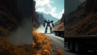 Transformer optimus prime become mini trucks #transformer #robot #ai
