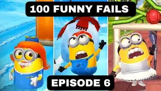 Minion Rush 100 Funny Fails Episode 6 - The Arctic Base & Minion Park