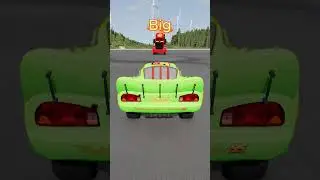 McQueen Small to Big &ndash; Challenge vs Giant Mack! #beamngdrive #mcqueen