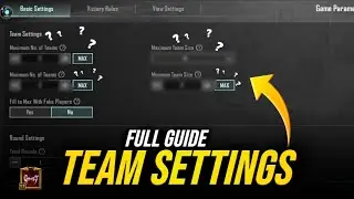1vs1 WOW Map All Team Settings Full Guide+Easy Tutorial 🤍 PUBG Mobile | Defaulter Ghost