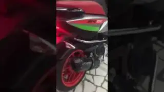 APRILIA sr150 modified with black tbr exhaust