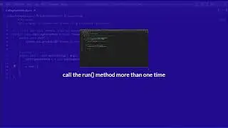 Java program calling thread Run() Method More than one Time 🤔? || java program #dsa #java