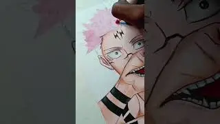 Sukuna Drawing#shorts #short #drawing #viral