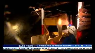 Mineworkers have come up from underground at Sibanye Gold's mine