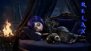 In the High Stillness | Dark Ambient Music for Relaxation | Fire ASMR