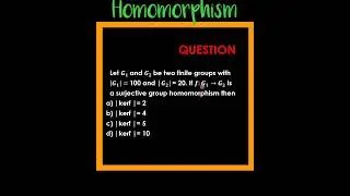 How to find order of kernel of group homomorphisms f using FTH.