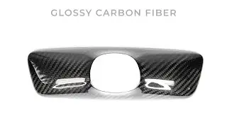 2017+ | Model 3 & Y Rearview Mirror Backside Overlay | Real Molded Carbon Fiber Installation Video