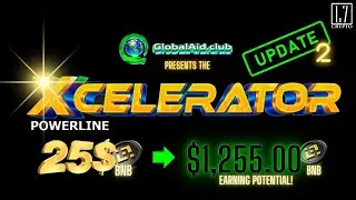 Global Aid Club & XCELERATOR Updates! /ROI/BSC Chain