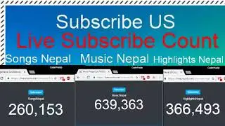 Live Subscriber Counts for Songs Nepal, Music Nepal & Highlights Nepal