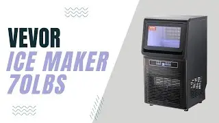 VEVOR Commercial Ice Maker, 70lbs/24H, Ice Maker Machine, 36 Ice Cubes in 12-15 Minutes