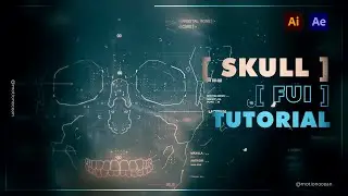 Skull FUI Tutorial | UI Design | Title Sequence | Motion graphics
