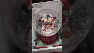 Gemmy 2020 mini snowglobe Mickey Mouse and Minnie Mouse