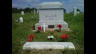 cleaning Joe Gans headstone at Mount Auburn Cemetery in Baltimore ( Nov 2024)