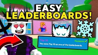 😱HOW TO GET ON LEADERBOARDS IN BUBBLE GUM CLICKER!