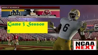 NCAA NEXT| Notre Dame Dynasty Season 1 Game 3 @ Boston College